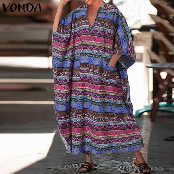 casual dresses plus size long maxi dress vonda 2021 autumn sleeve vintage printed cotton bohemian vestidos s-5xl, Black;gray
casual dresses plus size long maxi dress vonda 2021 autumn sleeve vintage printed cotton bohemian vestidos s-5xl, Black;gray