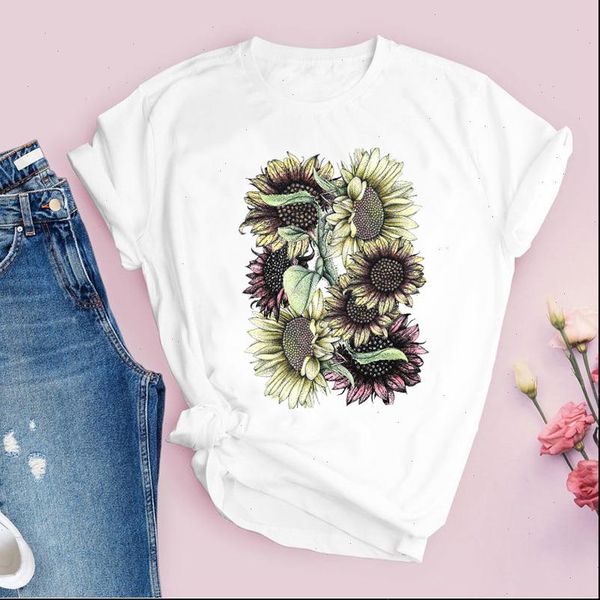 women graphic flower floral sunflower t shirt camisas mujer summer autumn lady tees print clothing female womens, White
women graphic flower floral sunflower t shirt camisas mujer summer autumn lady tees print clothing female womens, White