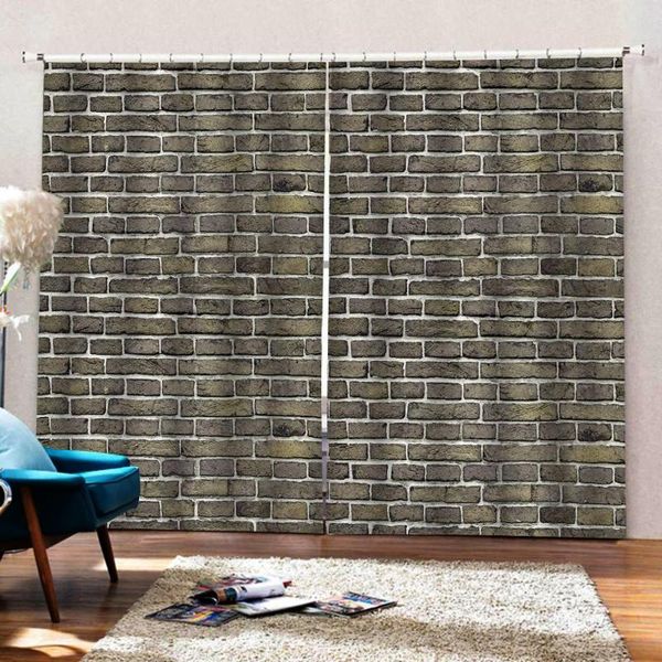 curtain & drapes custom any size modern gray brick wall vintage 3d print living room window curtains blackout decoration
curtain & drapes custom any size modern gray brick wall vintage 3d print living room window curtains blackout decoration
