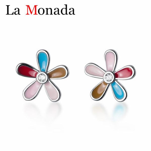 sterling silver romance cute sweet enamel colorful flower stud earrings lady daughter gifts jewelry drop, Golden;silver
sterling silver romance cute sweet enamel colorful flower stud earrings lady daughter gifts jewelry drop, Golden;silver