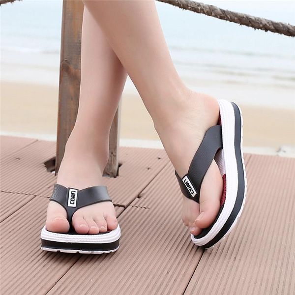 slippers summer women fashion flip flops soft bottom beach platform sandals ladies clip toe rainbow wedge shoes mujer #40, Black
slippers summer women fashion flip flops soft bottom beach platform sandals ladies clip toe rainbow wedge shoes mujer #40, Black