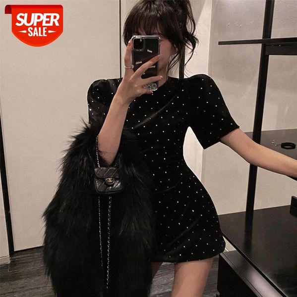 french velvet black dress xiaoxiang base skirt women's clothing #0z4p, White;black
french velvet black dress xiaoxiang base skirt women's clothing #0z4p, White;black