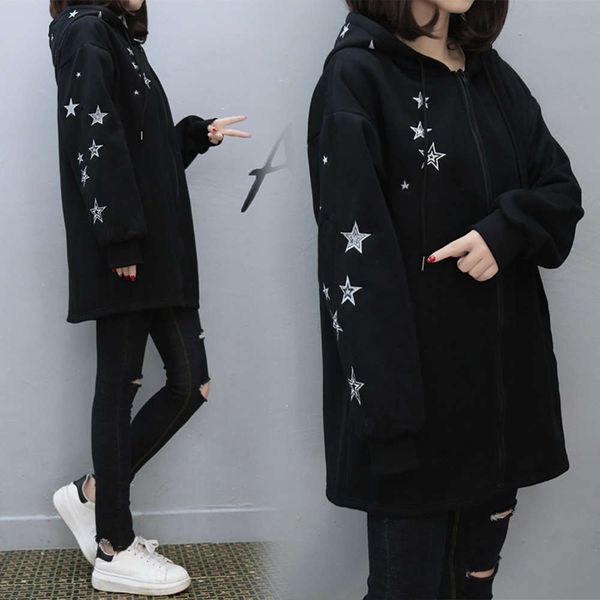 women's jackets coats autumn winter large clothing with plush and thickened loose medium length embroidered sweater m3hw, Black;brown
women's jackets coats autumn winter large clothing with plush and thickened loose medium length embroidered sweater m3hw, Black;brown