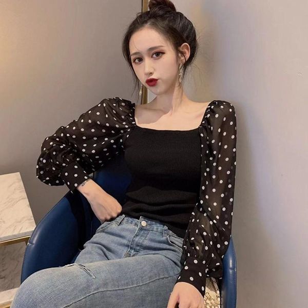women's sweaters korean style knitted slash neck stitching temperament slim long-sleeved off shoulder, White;black
women's sweaters korean style knitted slash neck stitching temperament slim long-sleeved off shoulder, White;black