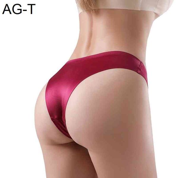 smooth ice silk thong seamless low waist underwear one piece large women's cotton triangle pants, Black;pink
smooth ice silk thong seamless low waist underwear one piece large women's cotton triangle pants, Black;pink