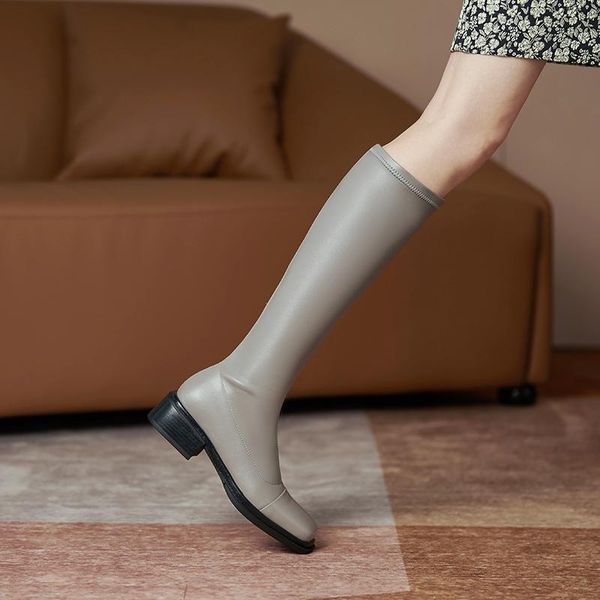 boots autumn and winter leather women flat - bottom slimming anti coxskin high inside single boot knight, Black
boots autumn and winter leather women flat - bottom slimming anti coxskin high inside single boot knight, Black