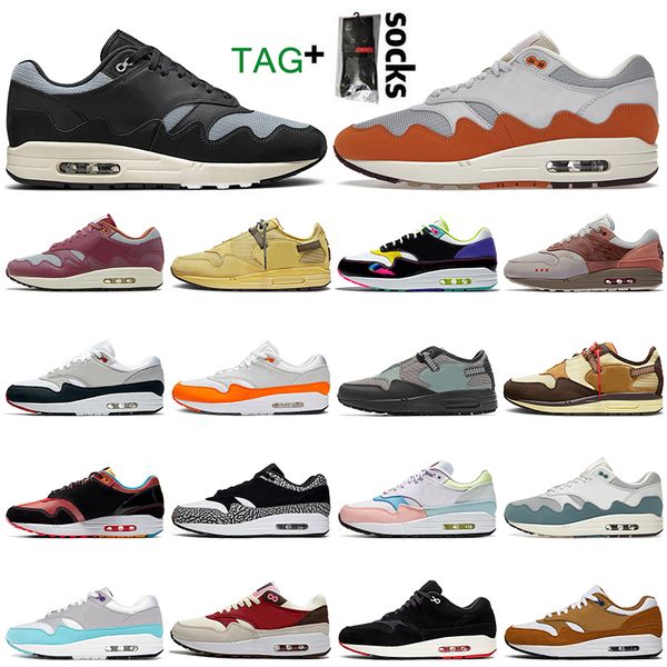 2022 women mens trainers patta waves 1 1s running shoes monarch noise aqua maroon black cactus jack 87 saturn gold cave stone sports sneaker, White;red
2022 women mens trainers patta waves 1 1s running shoes monarch noise aqua maroon black cactus jack 87 saturn gold cave stone sports sneaker, White;red