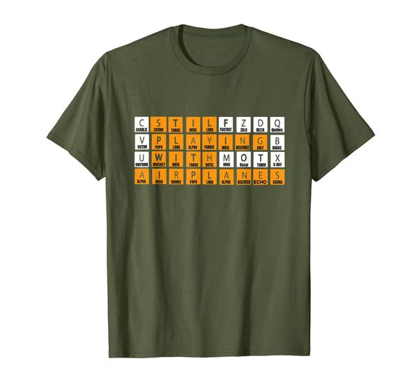 

Phonetic Alphabet T-Shirt Still Playing With Airplanes Pilot, Mainly pictures