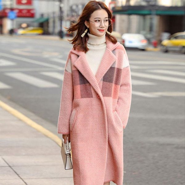 coat jacket female autumn mink velvet mid-length winter loose plaid outfit women's wool & blends, Black
coat jacket female autumn mink velvet mid-length winter loose plaid outfit women's wool & blends, Black