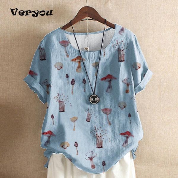 women's t-shirt summer mushroom print round neck loose and comfortable shirt fashion short sleeve digital 2021, White
women's t-shirt summer mushroom print round neck loose and comfortable shirt fashion short sleeve digital 2021, White