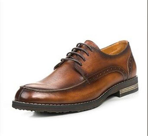dress shoes 2021 spring summer leather men's full grain breathable lace-up low heel british casual business, Black
dress shoes 2021 spring summer leather men's full grain breathable lace-up low heel british casual business, Black