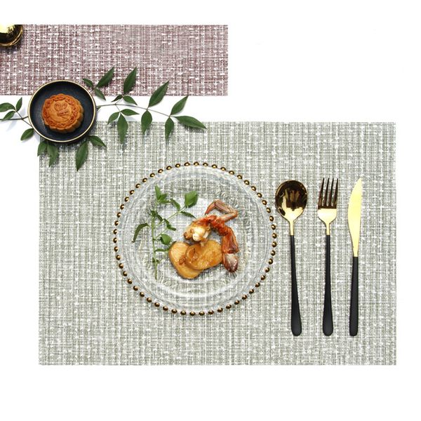 american solid color high temperature resistant pvc meal mat household waterproof and anti-skid western creative table
american solid color high temperature resistant pvc meal mat household waterproof and anti-skid western creative table
