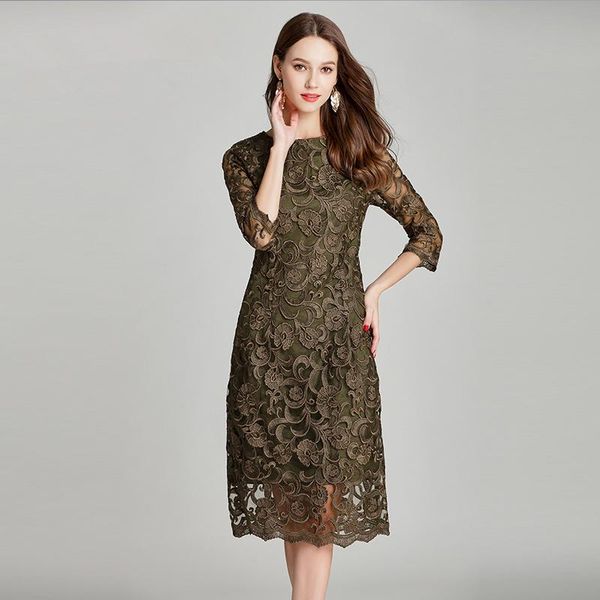 casual dresses 2021 arrival autumn vintage style large size three quarter sleeves loose elegant flower print lace women's embroidery dr, Black;gray
casual dresses 2021 arrival autumn vintage style large size three quarter sleeves loose elegant flower print lace women's embroidery dr, Black;gray