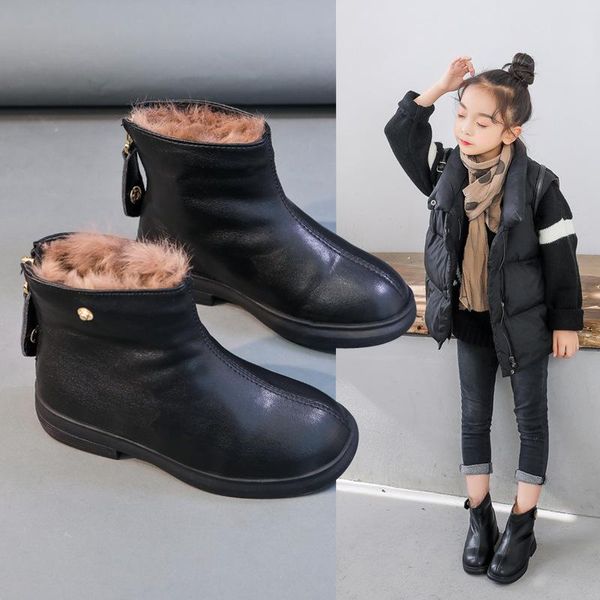 boots girls 2021 fall/winter england style plus velvet leather boys mid-tube children thick knight, Black;grey
boots girls 2021 fall/winter england style plus velvet leather boys mid-tube children thick knight, Black;grey