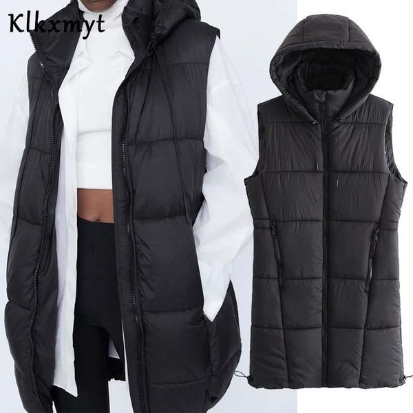 women's vests klkxmyt autumn winter vest women waistcoat 2021 fashion ladies sleeveless pocket parka jacket hooded warm long vest, Black;white
women's vests klkxmyt autumn winter vest women waistcoat 2021 fashion ladies sleeveless pocket parka jacket hooded warm long vest, Black;white