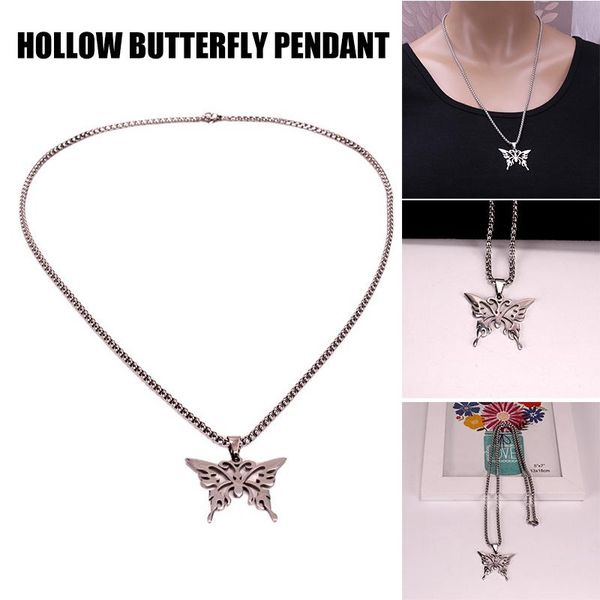 pendant necklaces women's butterfly hollow stainless steel necklace jewelry accessories for girls electrolytic polishing process anti-f, Silver
pendant necklaces women's butterfly hollow stainless steel necklace jewelry accessories for girls electrolytic polishing process anti-f, Silver