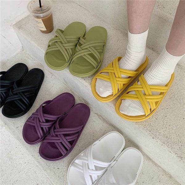 slippers korean version outside wearing female summer fashion ins tide beach shoes vacation students harajuku cool, Black
slippers korean version outside wearing female summer fashion ins tide beach shoes vacation students harajuku cool, Black