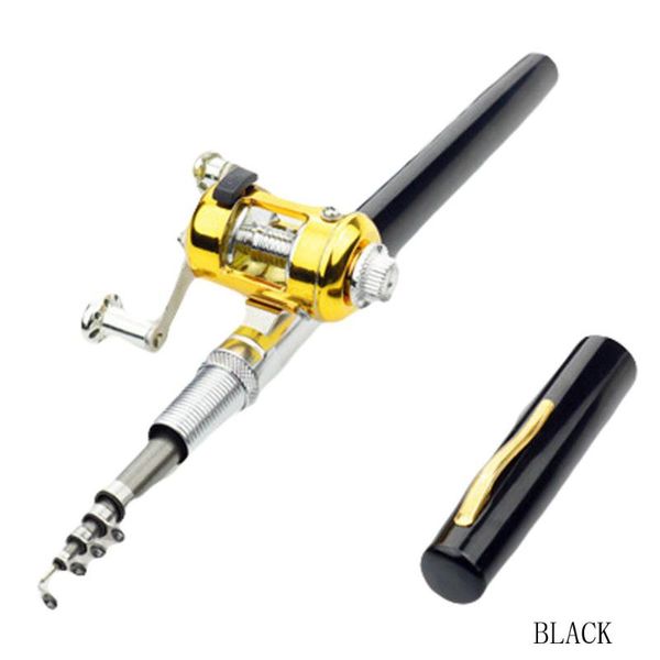 portable pocket mini fishing rod pole pen shape folded with reel wheel for outdoor river lake boat rods
portable pocket mini fishing rod pole pen shape folded with reel wheel for outdoor river lake boat rods