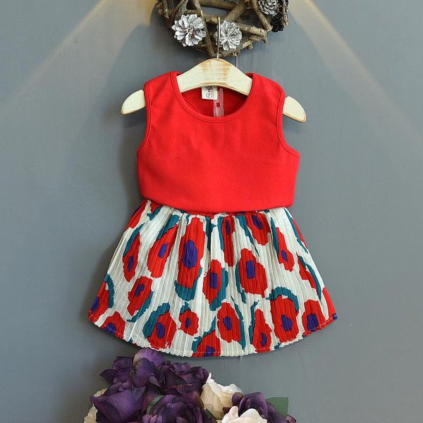 girls clothes sets sleeveless t-shirts and skirts 2pcs kids outfits suit fashion print clothing summer toddler girl, White
girls clothes sets sleeveless t-shirts and skirts 2pcs kids outfits suit fashion print clothing summer toddler girl, White