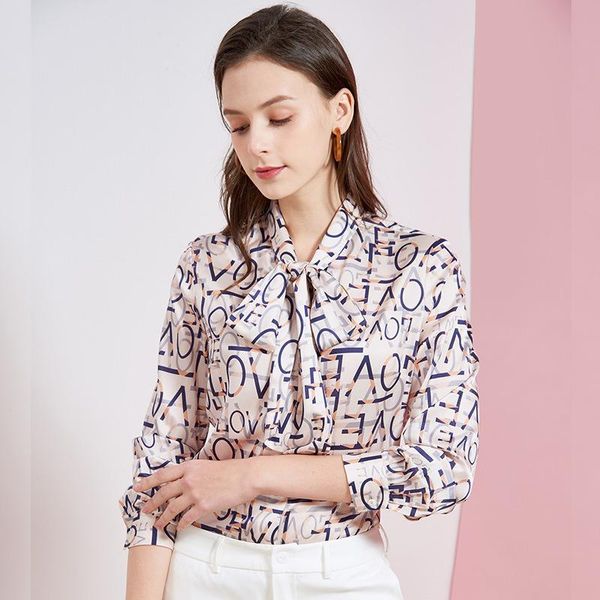 women's blouses & shirts women and pink silk blue letter floral ol 2021 summer office long sleeve casual plus size, White 
women's blouses & shirts women and pink silk blue letter floral ol 2021 summer office long sleeve casual plus size, White