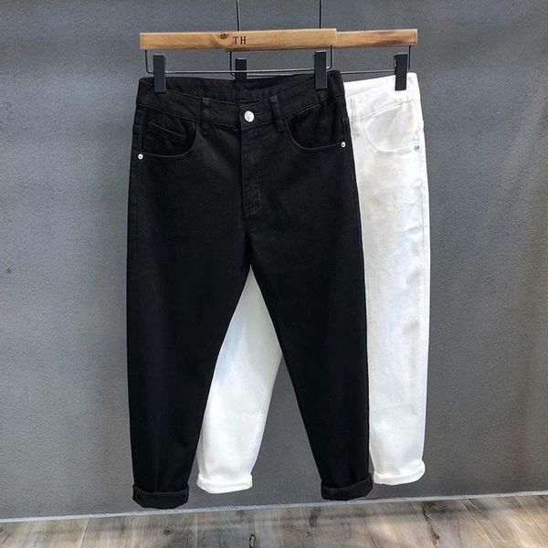 men's jeans 2021 black baise baggy warm slim fit shorts mens fashion elastic denim pants men streetwear calca masculina, Blue
men's jeans 2021 black baise baggy warm slim fit shorts mens fashion elastic denim pants men streetwear calca masculina, Blue