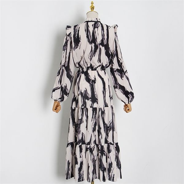 twotwinstyle elegant hit color dress for women o neck lantern sleeve high waist vintage dresses female fashion new clothing 2021, Black;gray
twotwinstyle elegant hit color dress for women o neck lantern sleeve high waist vintage dresses female fashion new clothing 2021, Black;gray