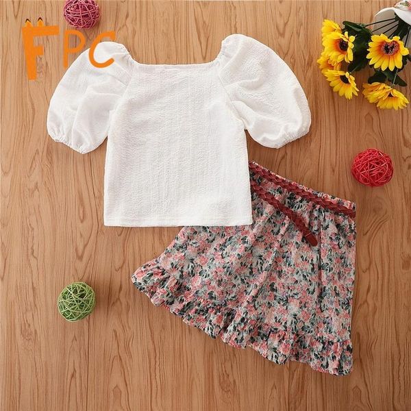 clothing sets solid t shirt bandeau ruffles dip hem skirt fashion for girls slim puff sleeve square neck 2 piece set 1-6y, White
clothing sets solid t shirt bandeau ruffles dip hem skirt fashion for girls slim puff sleeve square neck 2 piece set 1-6y, White