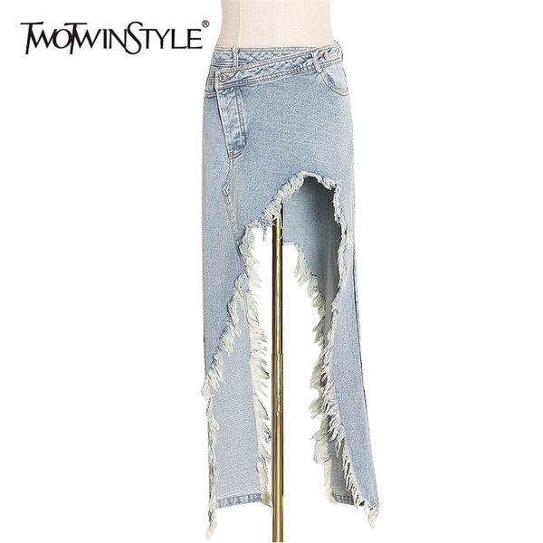 patchwork tassel asymmetrical denim skirts high waist pocket irregular hem female spring fashion 210521, Black
patchwork tassel asymmetrical denim skirts high waist pocket irregular hem female spring fashion 210521, Black