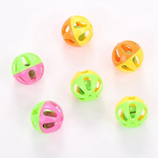 cat toys 5pcs random color bell ball toy funny hollow out plastic chase interactive training
cat toys 5pcs random color bell ball toy funny hollow out plastic chase interactive training