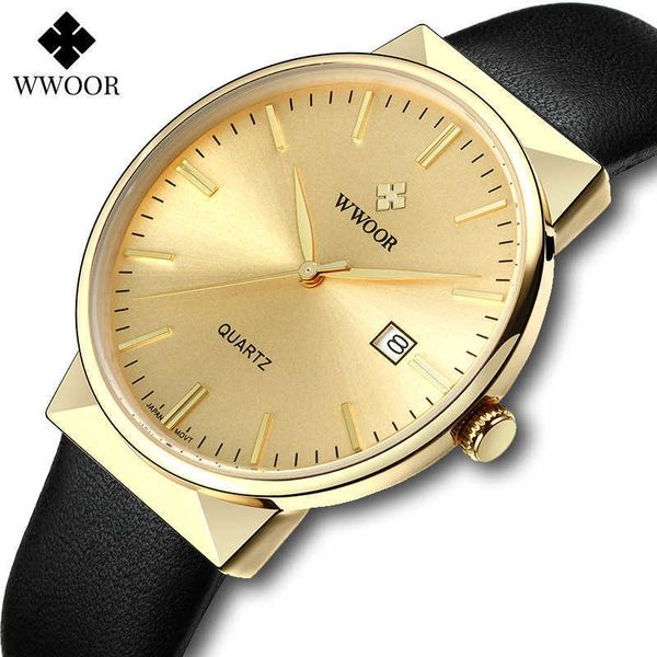 wwoor simple men quartz watches brand luxury gold quartz watch men casual leather waterproof auto date relogio masculino 210527, Slivery;brown
wwoor simple men quartz watches brand luxury gold quartz watch men casual leather waterproof auto date relogio masculino 210527, Slivery;brown