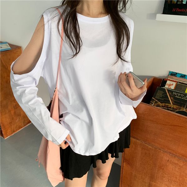 basic streetwear chic office lady brief autumn stylish all match cotton female gentle women loose t-shirts 210421, White
basic streetwear chic office lady brief autumn stylish all match cotton female gentle women loose t-shirts 210421, White