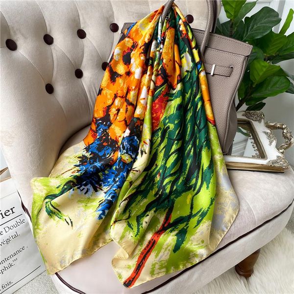 scarves hair band satin square scarf for women printed silk shawl female foulard hijab soft neckerchief head wraps bandana 2021 fashion, Blue;gray
scarves hair band satin square scarf for women printed silk shawl female foulard hijab soft neckerchief head wraps bandana 2021 fashion, Blue;gray