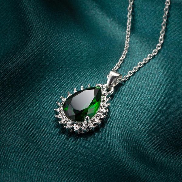 necklace pendant for women blue rectangle ellipse green water drop multicolorzircon jewelry necklaces pendants chain, Silver
necklace pendant for women blue rectangle ellipse green water drop multicolorzircon jewelry necklaces pendants chain, Silver