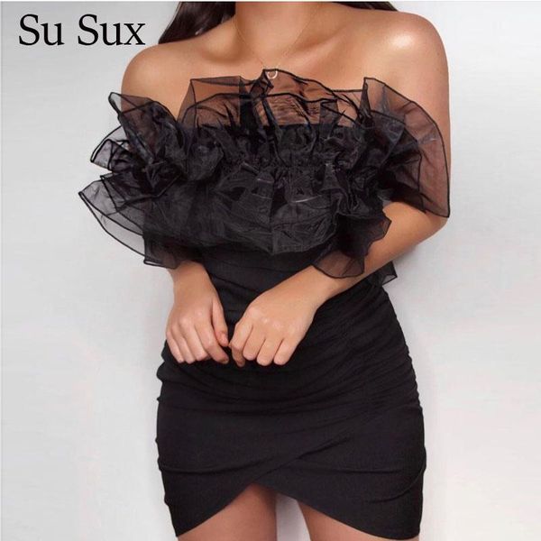 casual dresses black mesh bodycon mini dress women african clothes slash neck sleeveless strapless ruffles bandage partyclub vestid, Black;gray
casual dresses black mesh bodycon mini dress women african clothes slash neck sleeveless strapless ruffles bandage partyclub vestid, Black;gray