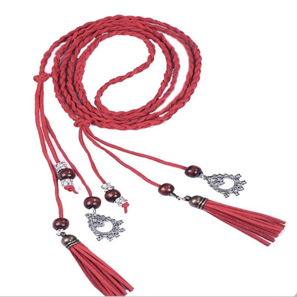belts belt for women girls elegant fashion folk-custom tassel waist braided pendant small fresh waistbands dress accessories 2021, Black;brown
belts belt for women girls elegant fashion folk-custom tassel waist braided pendant small fresh waistbands dress accessories 2021, Black;brown