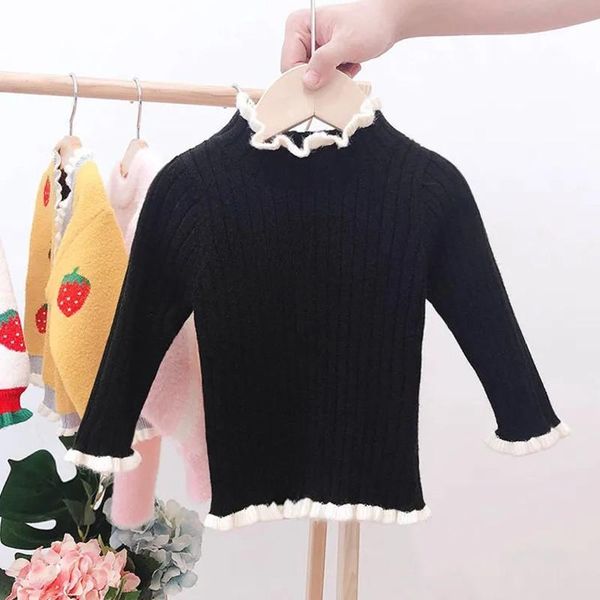 pullover winter girls thick sweater spring and autumn baby girl bottoming shirt children, Blue
pullover winter girls thick sweater spring and autumn baby girl bottoming shirt children, Blue