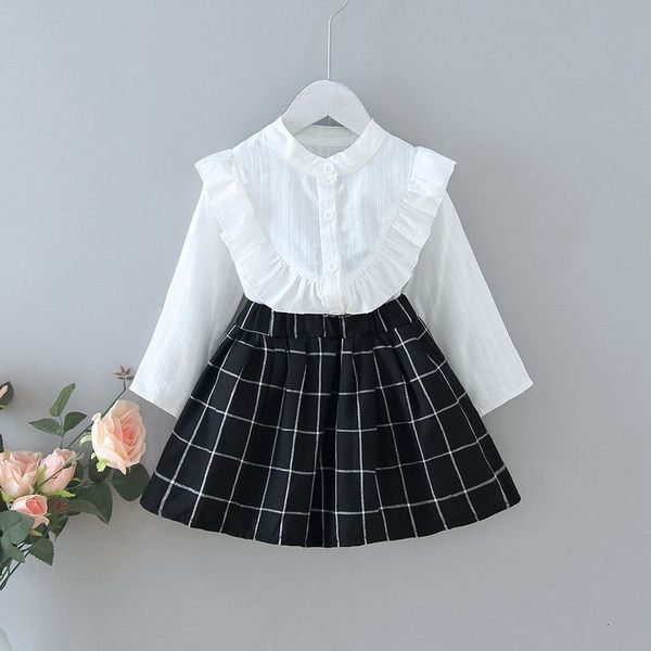 clothing sets spring kids girl 2-pcs white ruffles shirts + black plaid skirt casual style children clothes outfits e122 6e6s
clothing sets spring kids girl 2-pcs white ruffles shirts + black plaid skirt casual style children clothes outfits e122 6e6s