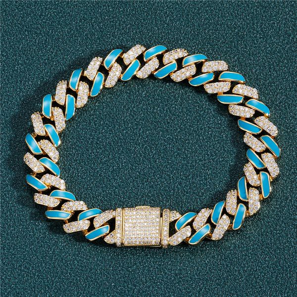 12mm 7/8inch men women bling bracelet gold plated micro setting cz blue bracelet chains for men women jewelry gift, Black
12mm 7/8inch men women bling bracelet gold plated micro setting cz blue bracelet chains for men women jewelry gift, Black
