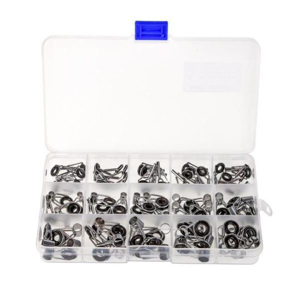 75pcs stainless steel mixed size fishing rod guide set tip strong line rings repair kit accessories boat rods
75pcs stainless steel mixed size fishing rod guide set tip strong line rings repair kit accessories boat rods