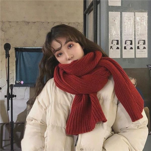 scarves scarf women korean style solid color woolen knitted autumn/winter thick warm red pink white black shawl, Blue;gray
scarves scarf women korean style solid color woolen knitted autumn/winter thick warm red pink white black shawl, Blue;gray