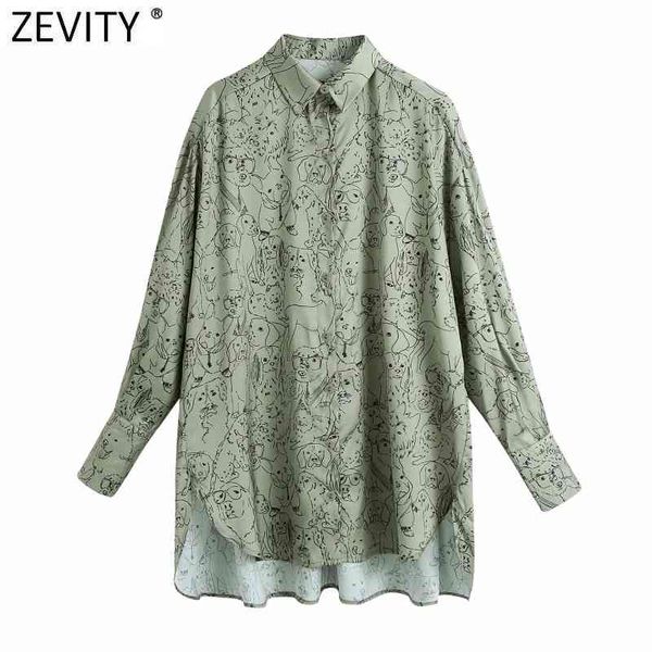 zevity women vintage abstract dogs print casual loose blouse retro business oversize shirts chic femme blusas ls7341 210419, White
zevity women vintage abstract dogs print casual loose blouse retro business oversize shirts chic femme blusas ls7341 210419, White