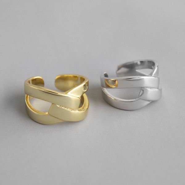 cluster rings real 925% sterling silver geometric cross opening ring for charming women party fashion fine jewelry classic accessories, Golden;silver
cluster rings real 925% sterling silver geometric cross opening ring for charming women party fashion fine jewelry classic accessories, Golden;silver