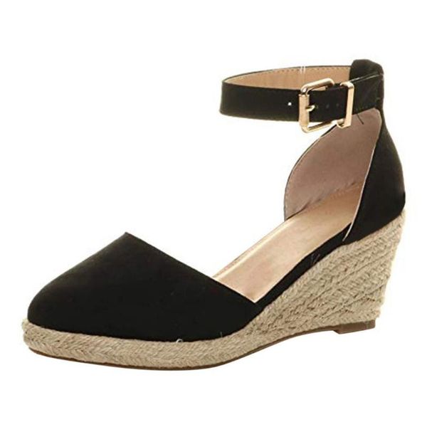 dress shoes women wedges sandals buckle ankle strap summer female fashion weaving breathable wedge heel #35, Black
dress shoes women wedges sandals buckle ankle strap summer female fashion weaving breathable wedge heel #35, Black