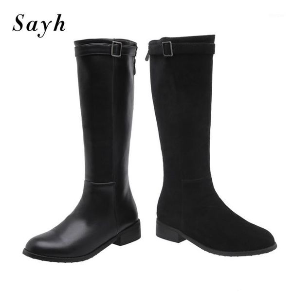 boots winter woman knee high british belt buckle square heel flats casual outdoor shoes riding knight for women1, Black
boots winter woman knee high british belt buckle square heel flats casual outdoor shoes riding knight for women1, Black
