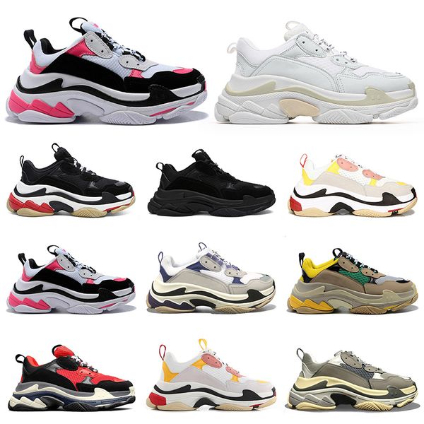 ale triple s men women casual shoes platform sneakers black white bred beige pink grey mens womens flat outdoor trainers jogging walking sho, White;red 
ale triple s men women casual shoes platform sneakers black white bred beige pink grey mens womens flat outdoor trainers jogging walking sho, White;red