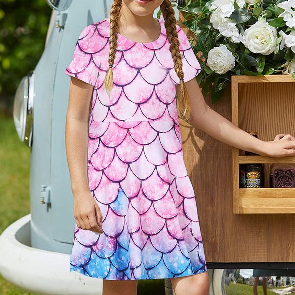 fish scale printed dress short sleeve printed dress children's casual dress a-line skirt knee length simple elegant colorful 5-15 years, Red;yellow
fish scale printed dress short sleeve printed dress children's casual dress a-line skirt knee length simple elegant colorful 5-15 years, Red;yellow