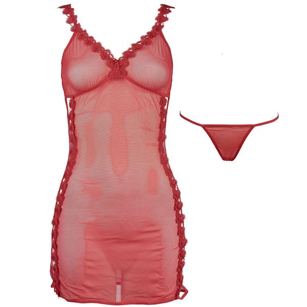 special fl75 close fitting nightdr's and interting perspective hollow out lace thong set, Red;black
special fl75 close fitting nightdr's and interting perspective hollow out lace thong set, Red;black