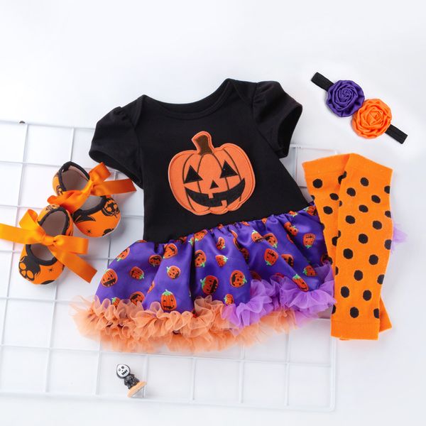 new halloween special occasions baby dress printed mesh sand exotic cute short sleeve socks set kids clothing, Blue
new halloween special occasions baby dress printed mesh sand exotic cute short sleeve socks set kids clothing, Blue