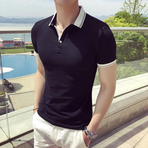 homme fashion designer mens polo solid slim fitted shirt men short sleeve turn down collar business 3xl, White;black
homme fashion designer mens polo solid slim fitted shirt men short sleeve turn down collar business 3xl, White;black