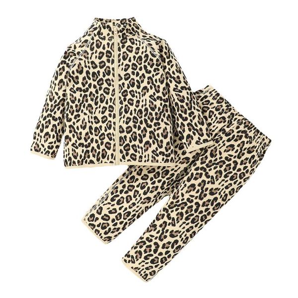 clothing sets children leopard print clothes set girls long sleeve stand collar zip-up coat+elastic waist trousers, White
clothing sets children leopard print clothes set girls long sleeve stand collar zip-up coat+elastic waist trousers, White